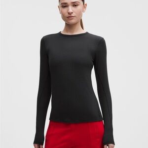 Women’s lululemon black hold tight Long Sleeve Women's Top